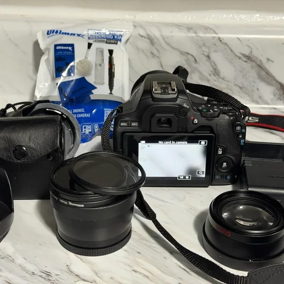 Canon Black Digital Camera with Accessories